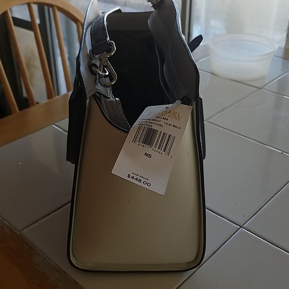 Michael Kors lavendar and cream purse